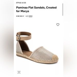 Flat Espadrille Ankle strap sandals